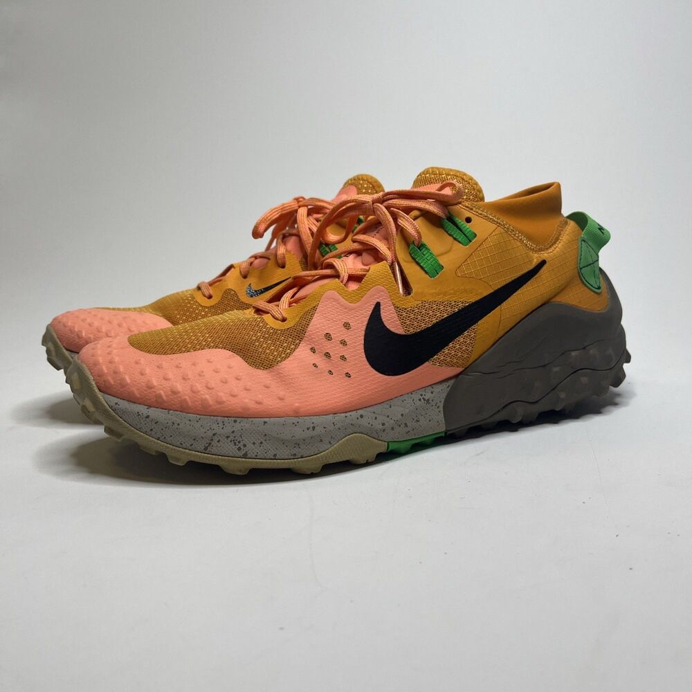 Nike Trail Wildhorse 6 Kumquat Pink Men's Size 11.5 Trail Running Shoes BV7106-8
